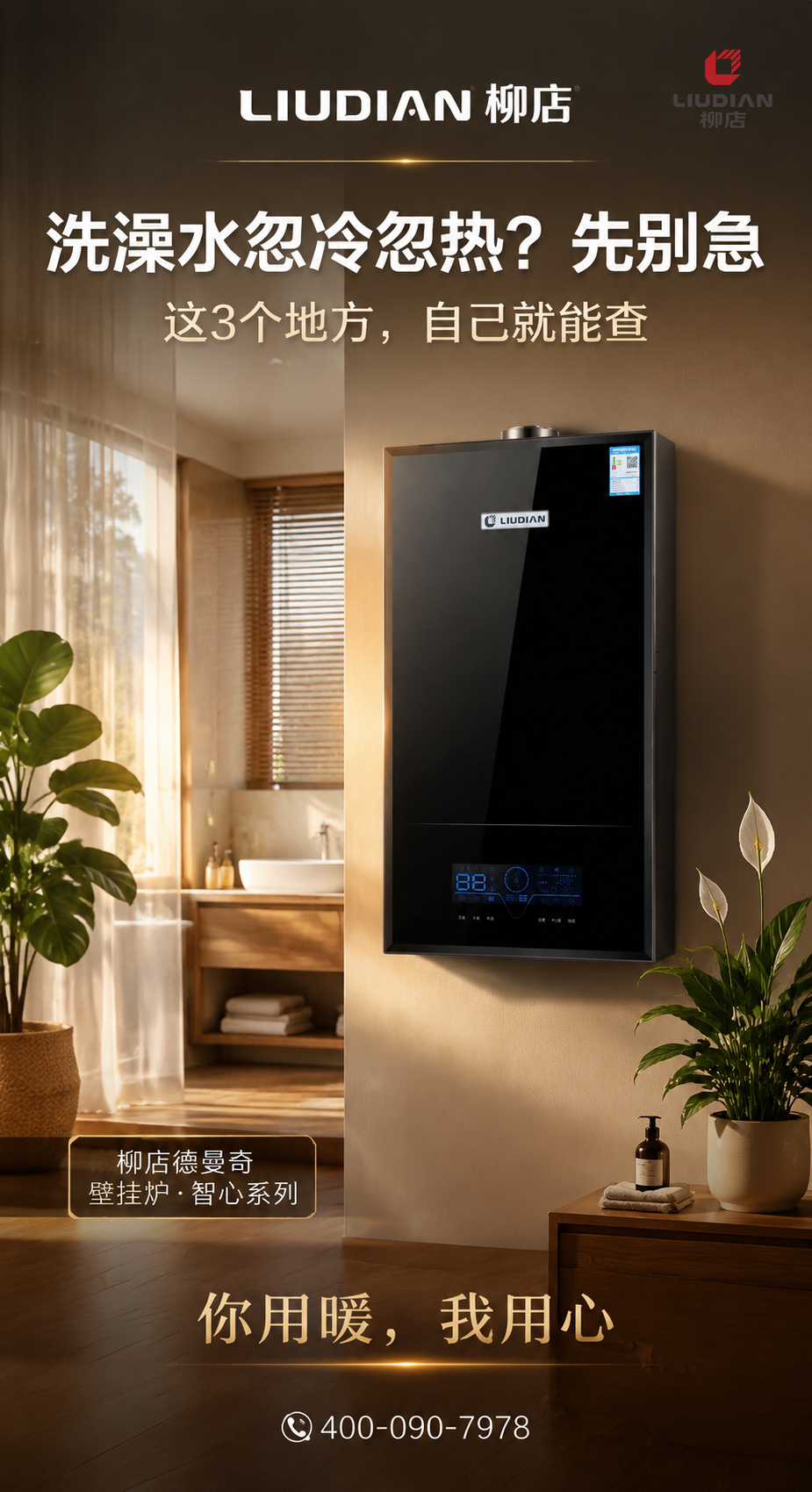壁挂炉洗澡水忽冷忽热？多半是这3个地方的问题